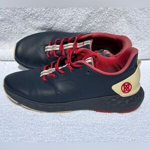 G/FORE MG4+ Golf Shoes Navy and Red G4MF21EF27
